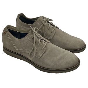 Mark Nason Skechers Mens Sz 13 Gray Suede Leather Lace Up Casual Dress Shoes